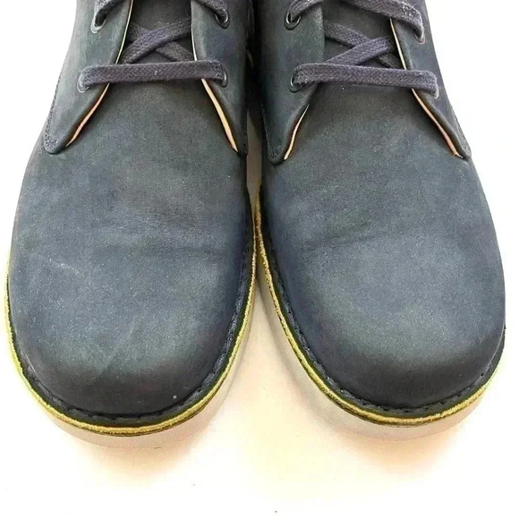 Samual Hubbard Blue Suede Leather Lace Up Mens Comfort Walking Loafer Size 9 - Picture 9 of 14